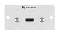 Kindermann Konnect 50 alu - Modulares Faceplate-Snap-In