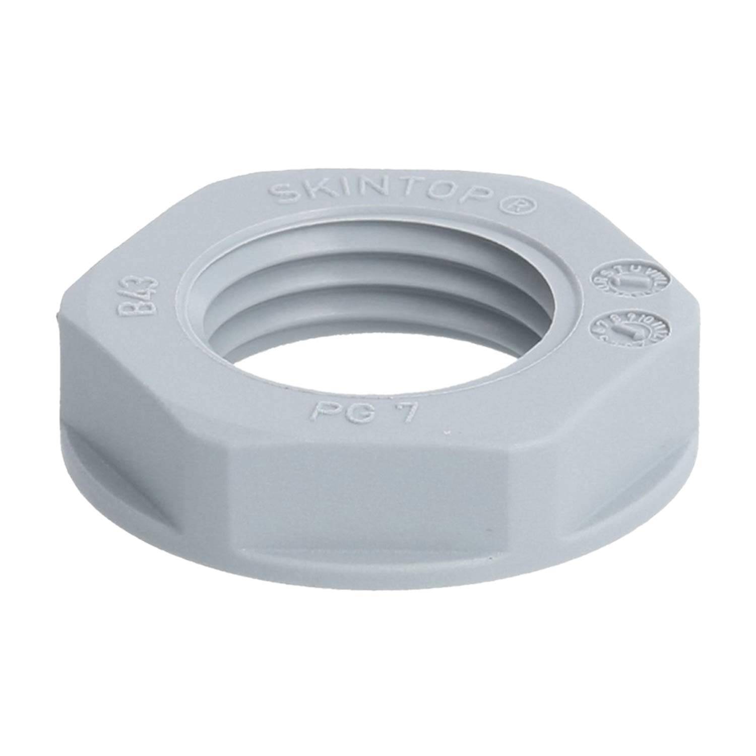 53019000 LAPP Gegenmutter PG7x1,27 GPA-07 Sechskant Polyamid (PA) Farbe silbergrau RAL 7001 - 1Stück