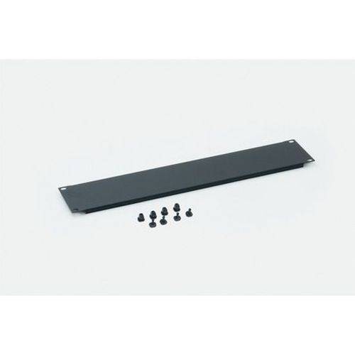 Triton 19" Blindplatte, steckbar, 3 HE, Stahlblech, schwarz RAL 9005, mit Kunststoffstöpsel