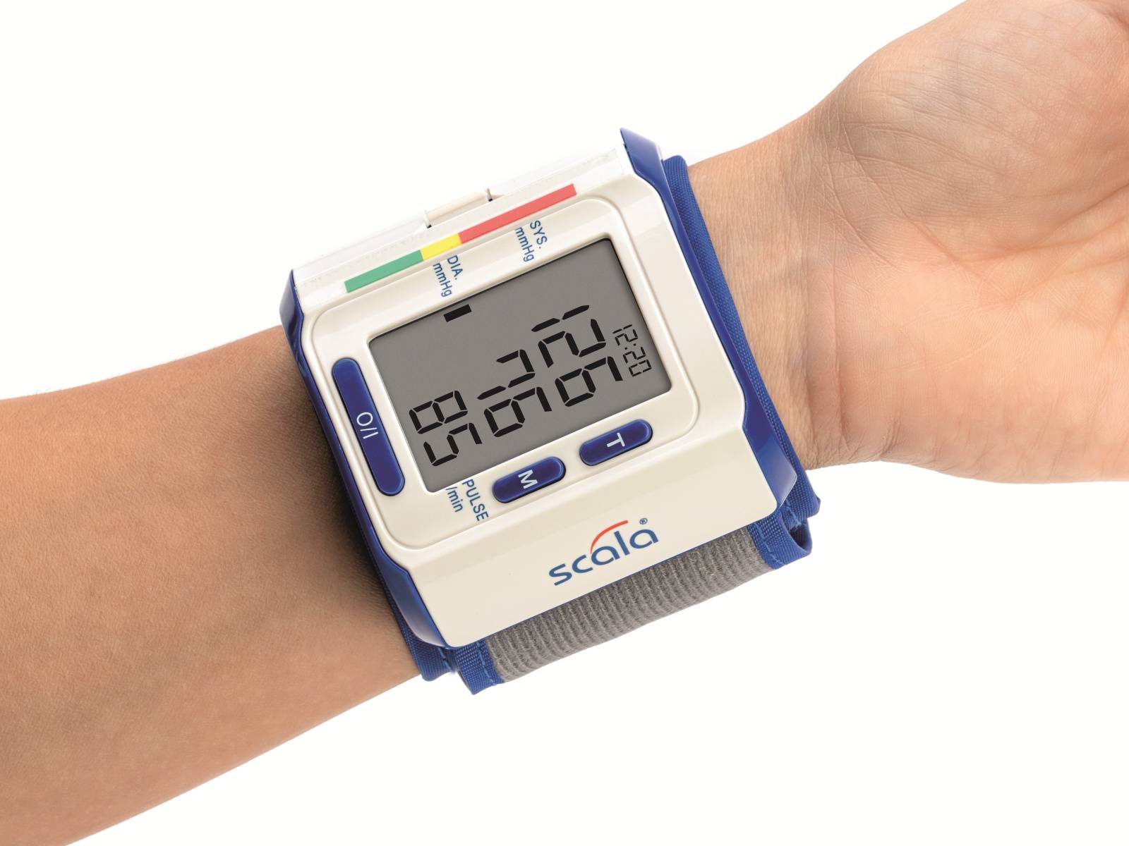SCALA Handgelenk-Blutdruckmessgerät SC 6400, weiß/blau