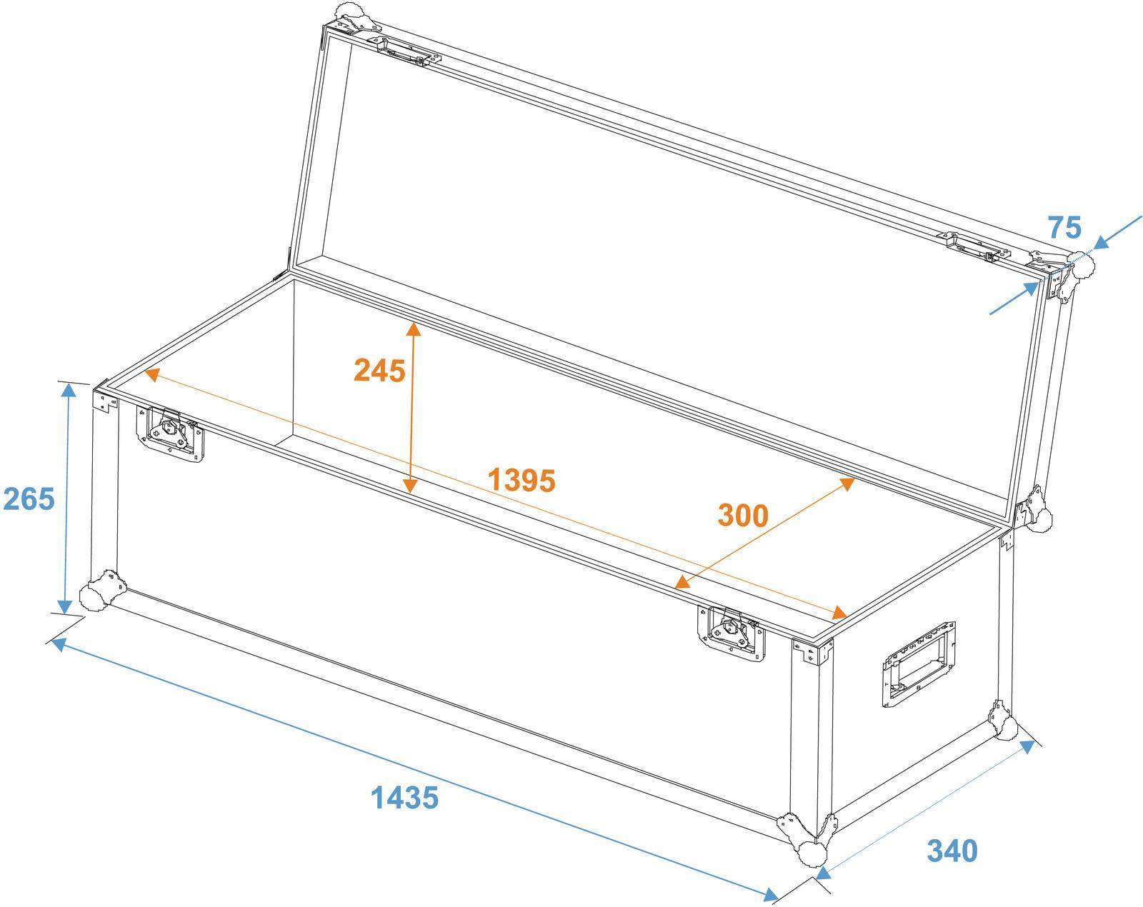 ROADINGER Universal-Case Profi 140x30x30cm
