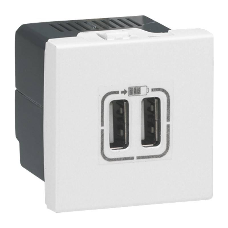 Legrand Mosaic USB-Lademodul 2fach Legrand 077594