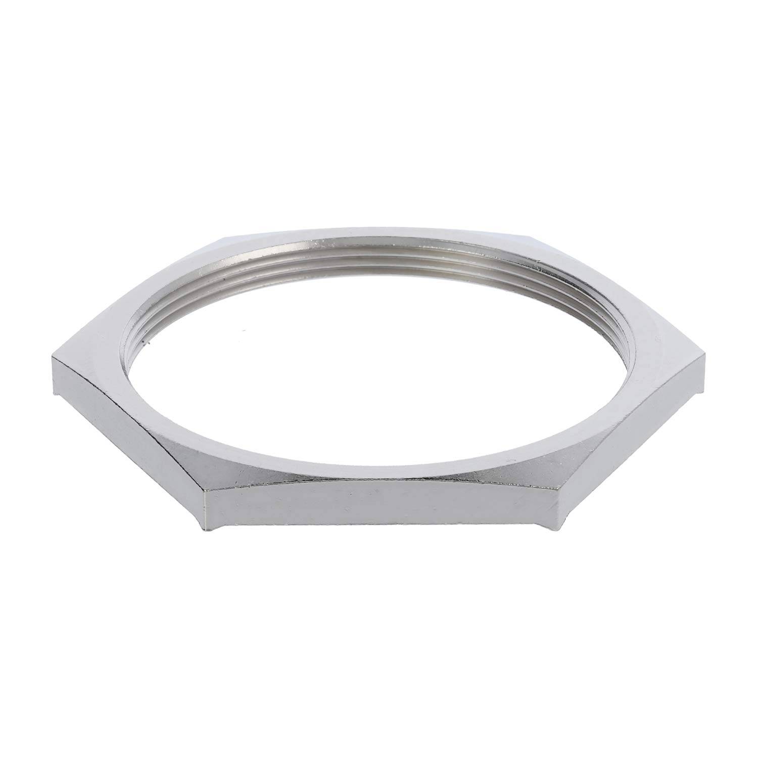 10063217 WISKA Gegenmutter EMV M63x1,5 GEMV-M63 Sechskant Messing (CuZn) vernickelt Farbe silber - 1Stück