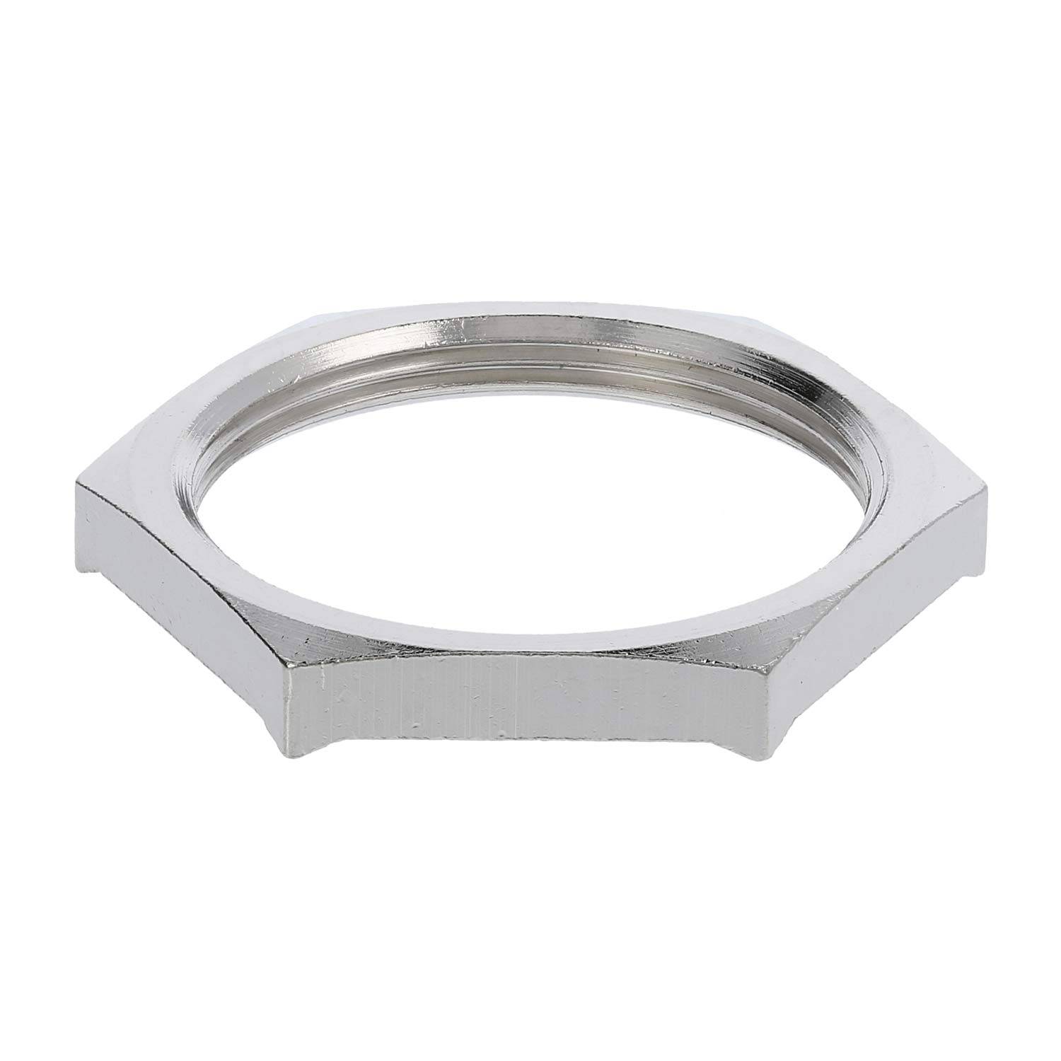 10063215 WISKA Gegenmutter EMV M40x1,5 GEMV-M40 Sechskant Messing (CuZn) vernickelt Farbe silber - 1Stück