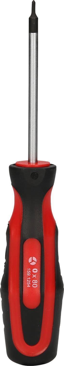 KS TOOLS Werkzeuge-Maschinen GmbH ERGOTORQUEplus® Schraubendreher fürTRI-WING-Schrauben, #0 (159.1254)