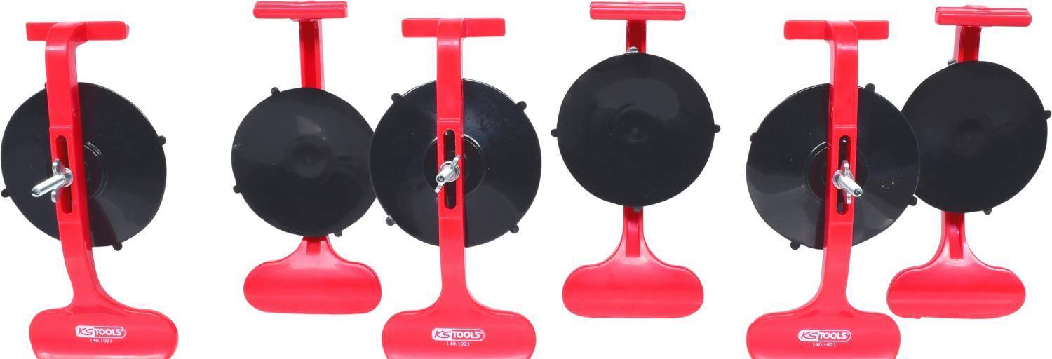 KS TOOLS Zierleisten-Montagesauger-Satz, 6-tlg., Ã˜ 85mm (140.1020)