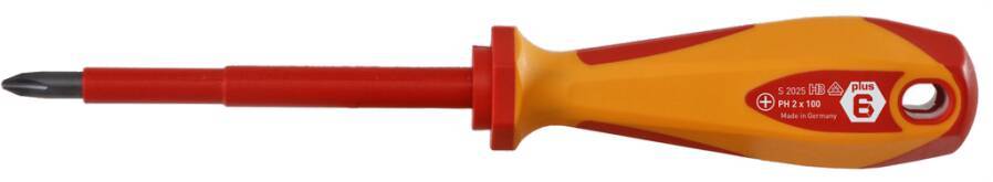 VDE-Schraubendreher PH 430621 Größe 1 PH Klingenlänge 80 mm Gesamtlänge 187 mm