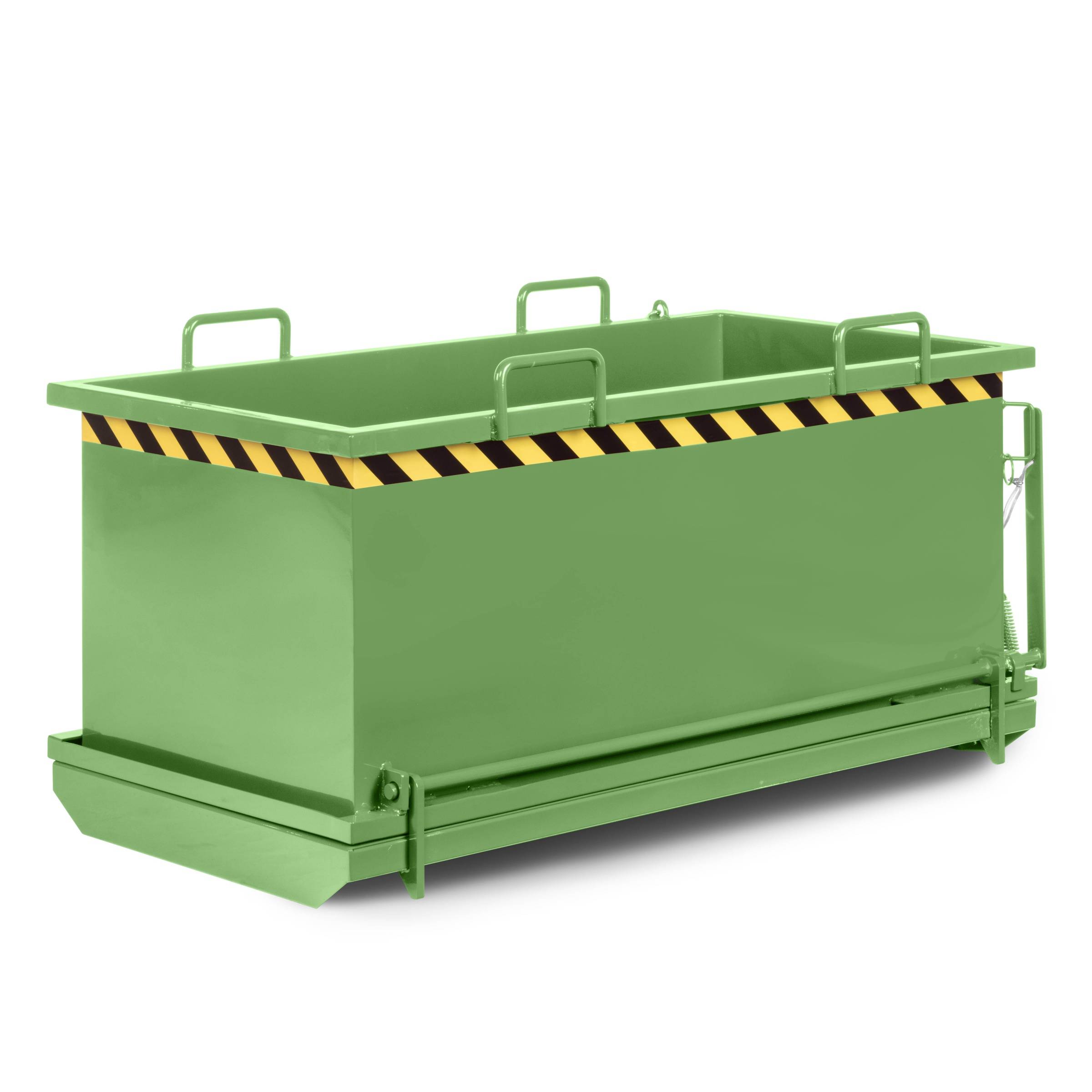 RR Industrietechnik Klappbodenbehälter Typ RKB 1490x690x845mm 500dm³ RAL 6011 Resedagrün