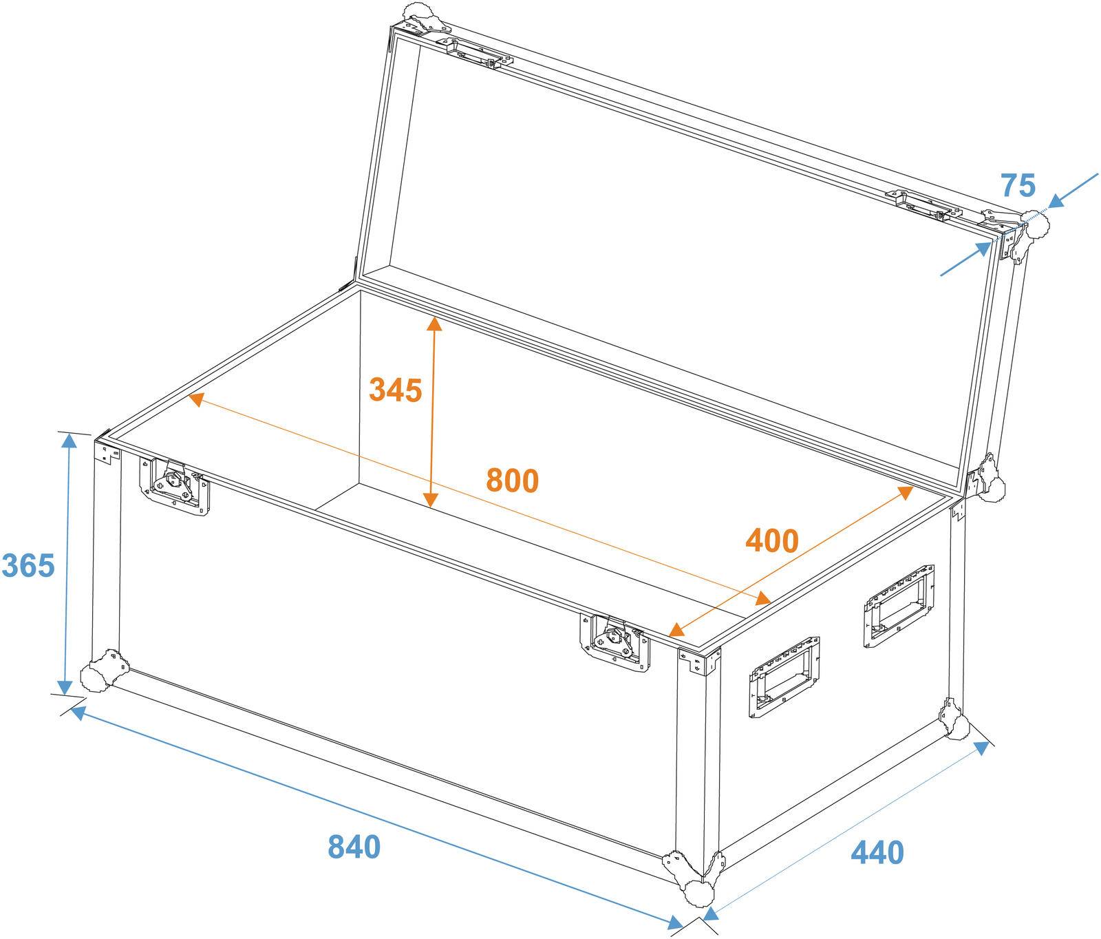 ROADINGER Universal-Case Profi 80x40x40cm