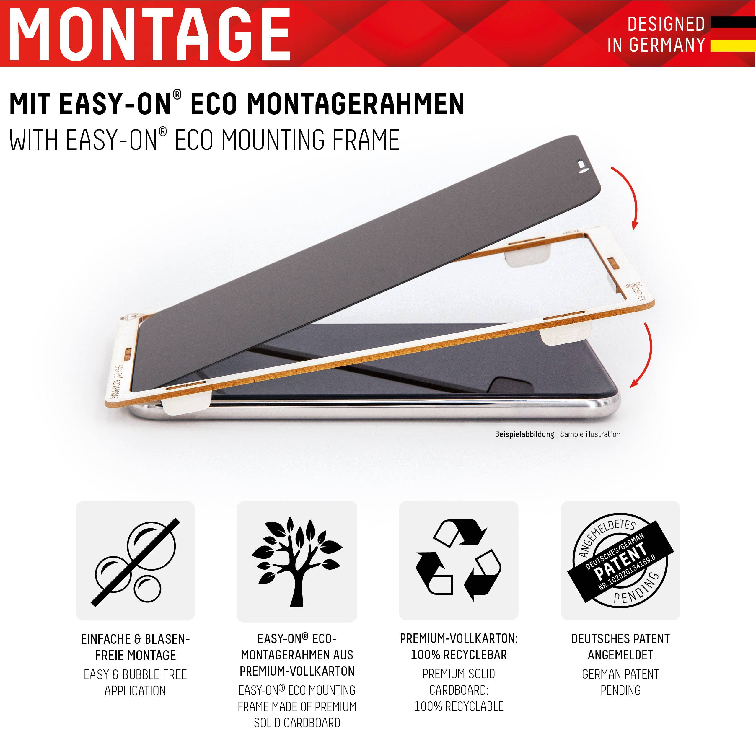 Real Glass, Privacy Full Cover Panzerglas für Apple iPhone 13 mini