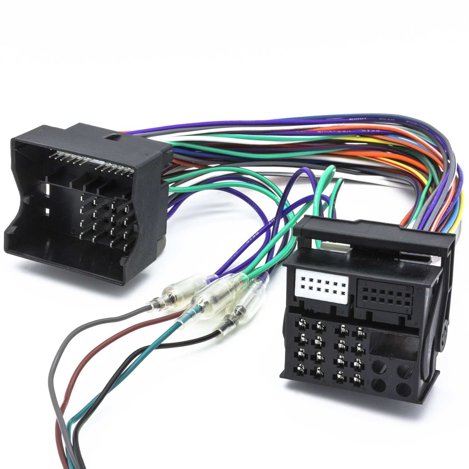 Adapter Universe Verstärker 2 Kanal Chinch Adapter Kabel auf Quadlock Ausgang High-Low für BMW VW