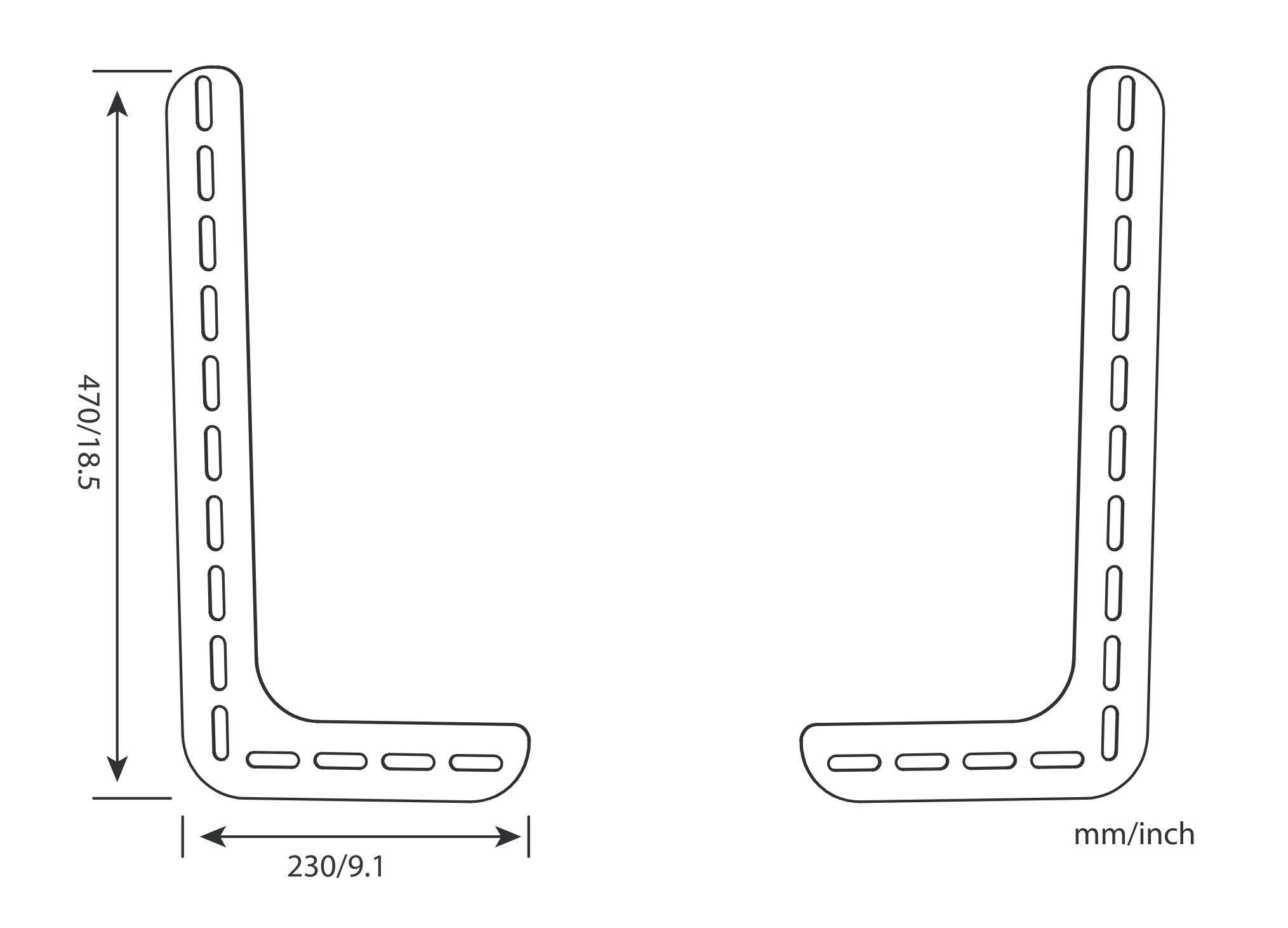 My Wall Halter für Zusatzlautsprecher oder Gerate belastbar bis zu 15 kg