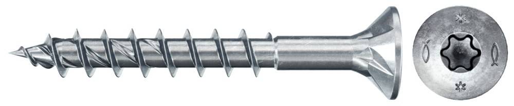 Eine Nahaufnahme einer Metallschraube, die ihre spitze Spitze, die Spiralgewinde und den glänzenden Finish zeigt, die typischerweise zum Befestigen von Materialien verwendet wird.