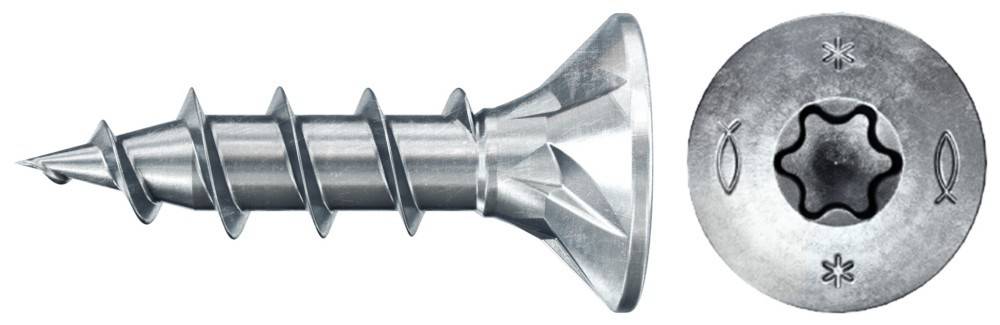 Ein Nahaufnahmebild einer metallischen Wanddübel mit verjüngtem Ende und scharfer Gewinde, die zum Befestigen von Gegenständen an Wänden verwendet wird.