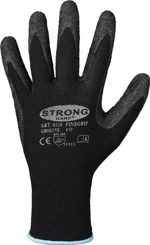 STRONGHAND Handschuhe Finegrip schwarz EN 388 PSA II Gr. 11 - 0520-11H