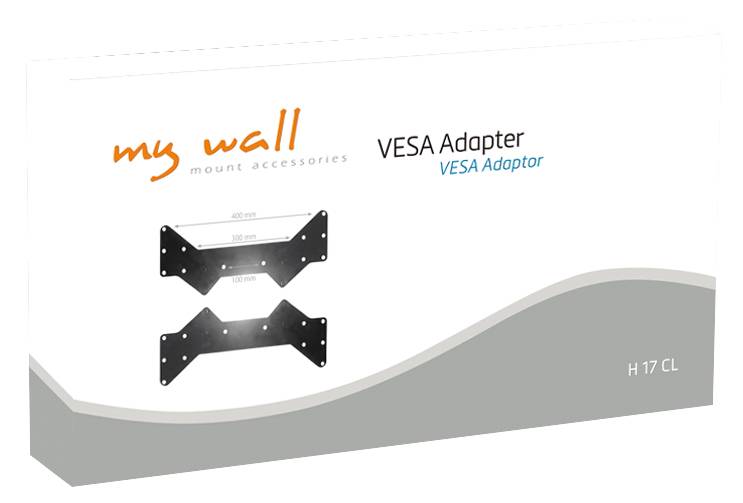 My Wall VESA Adapter adaptiert VESA 200 auf bis zu VESA 400 schwarz