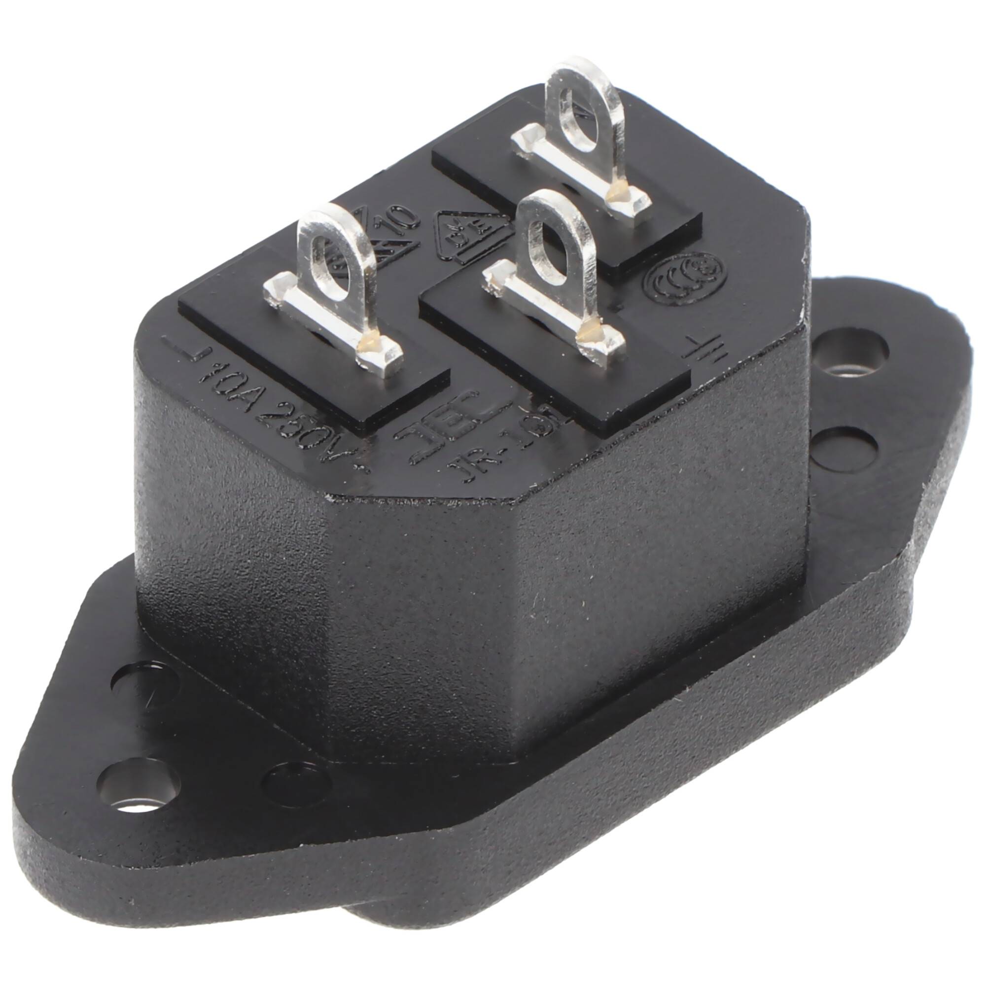 Goobay AC-Einbaustecker - Anschluss für Kaltgerätekabel