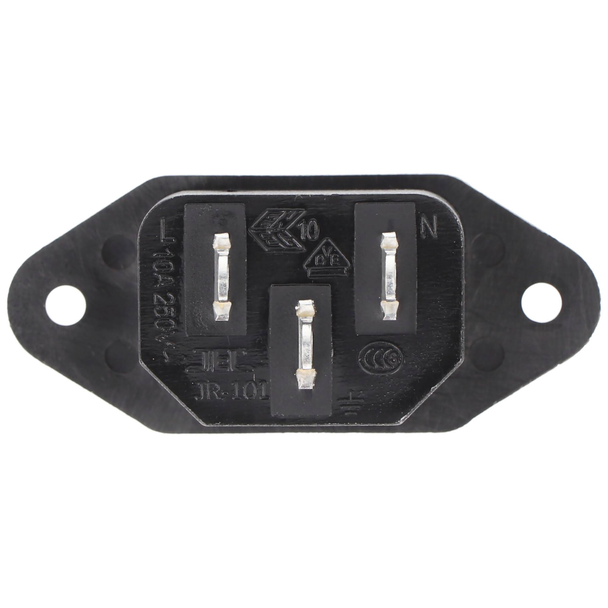 Goobay AC-Einbaustecker - Anschluss für Kaltgerätekabel