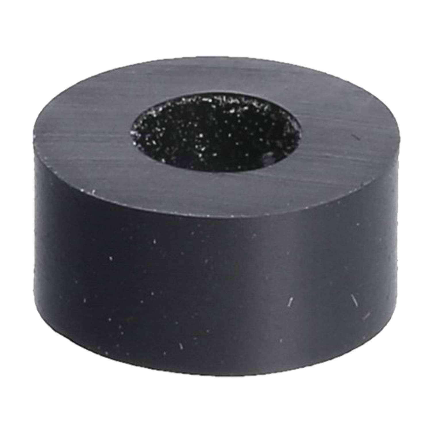 Ein schwarzer zylindrischer Ferritkernring, der zur Verringerung elektromagnetischer Störungen in Kabeln verwendet wird.