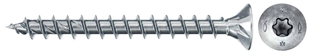 Eine Nahaufnahme einer metallischen Schraube, die die Spiralgewinde detailliert vor einem einfarbigen Hintergrund zeigt.