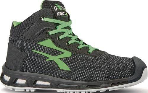 UPower Sicherheitsstiefel RedLion HARD Größe 43 schwarz / grün - RL1035643