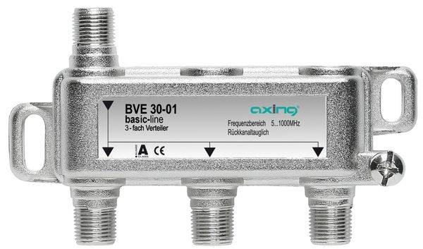 BVE 30-01 BK-3-fach Verteiler 5-1000 MHz