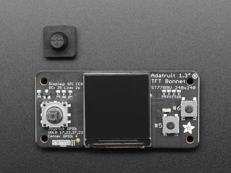 Adafruit 1.3" Farb TFT Display Bonnet für Raspberry Pi