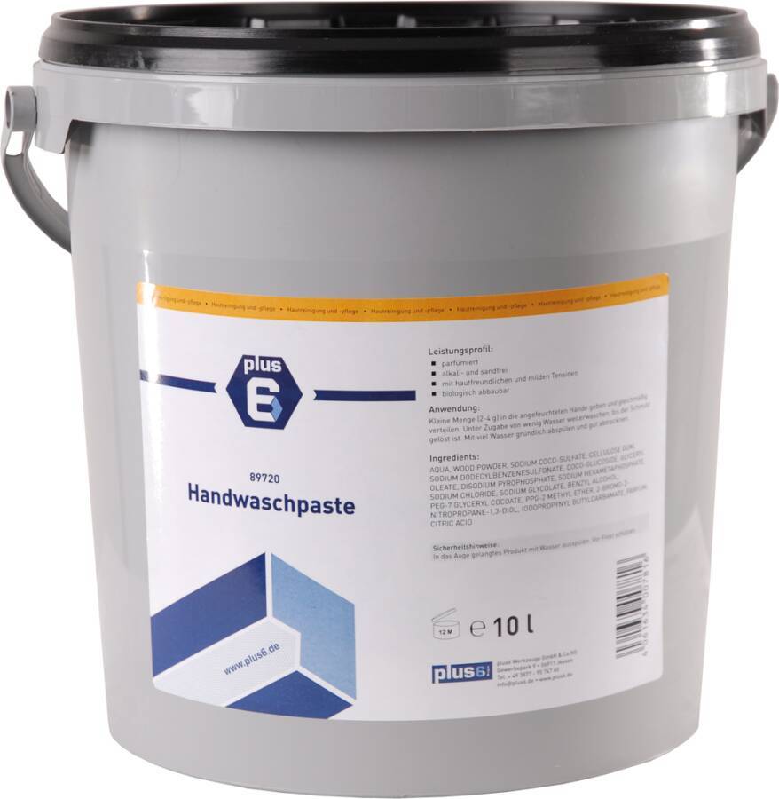 Handwaschpaste plus6 89720 Inhalt 10 l Ausführung parfümiert Gebinde Eimer