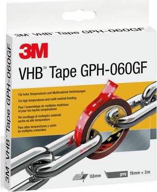 3M GPH-060F19-3 Klebeband Grau (L x B) 3 m x 19 mm 1 Rolle(n) (GPH-060F19-3)