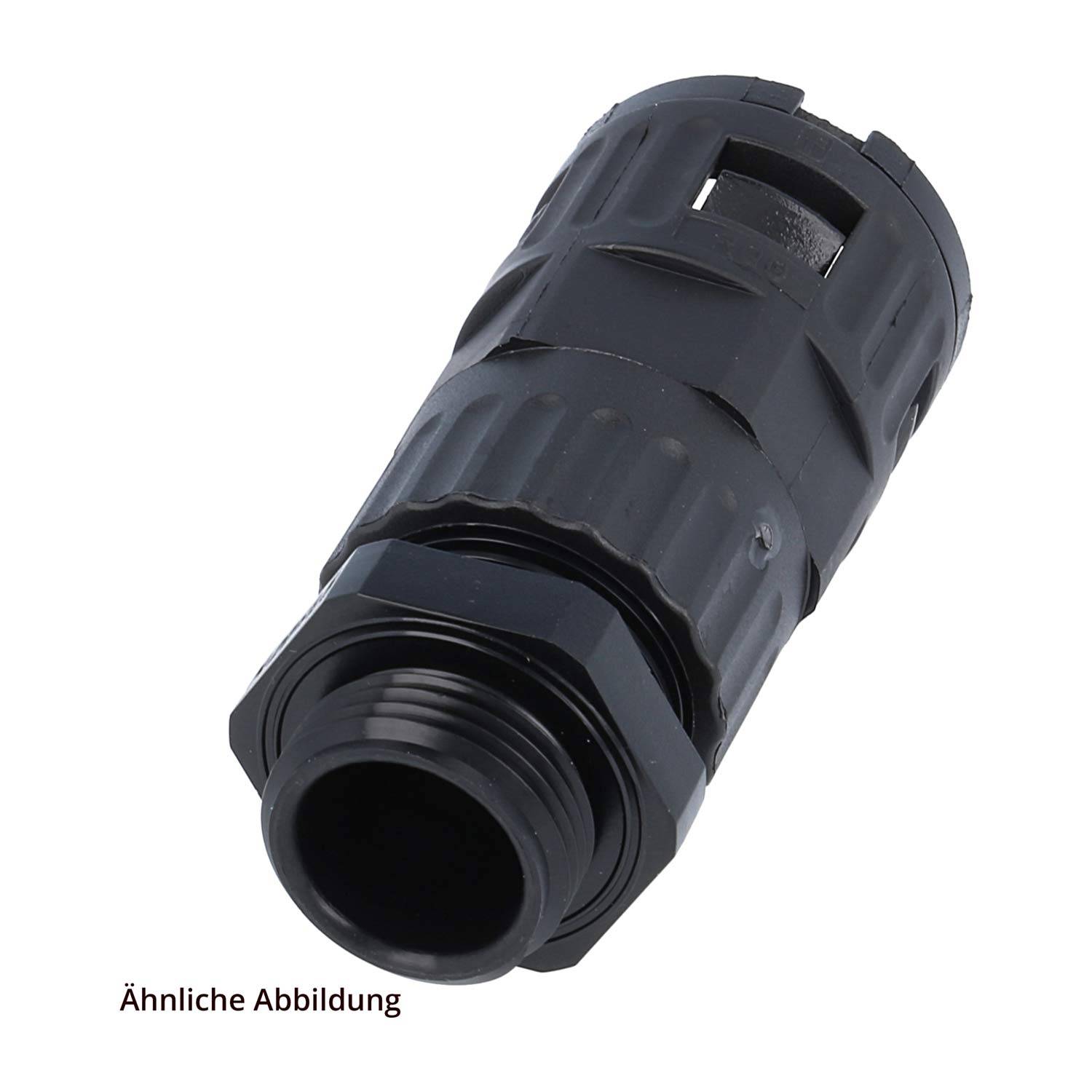 FLEXA RQGZ-M Schnellverschraubung gerade Gewinde M20x1,5 für Schlauch-Außendurchmesser 18,5mm hochdichtend mit