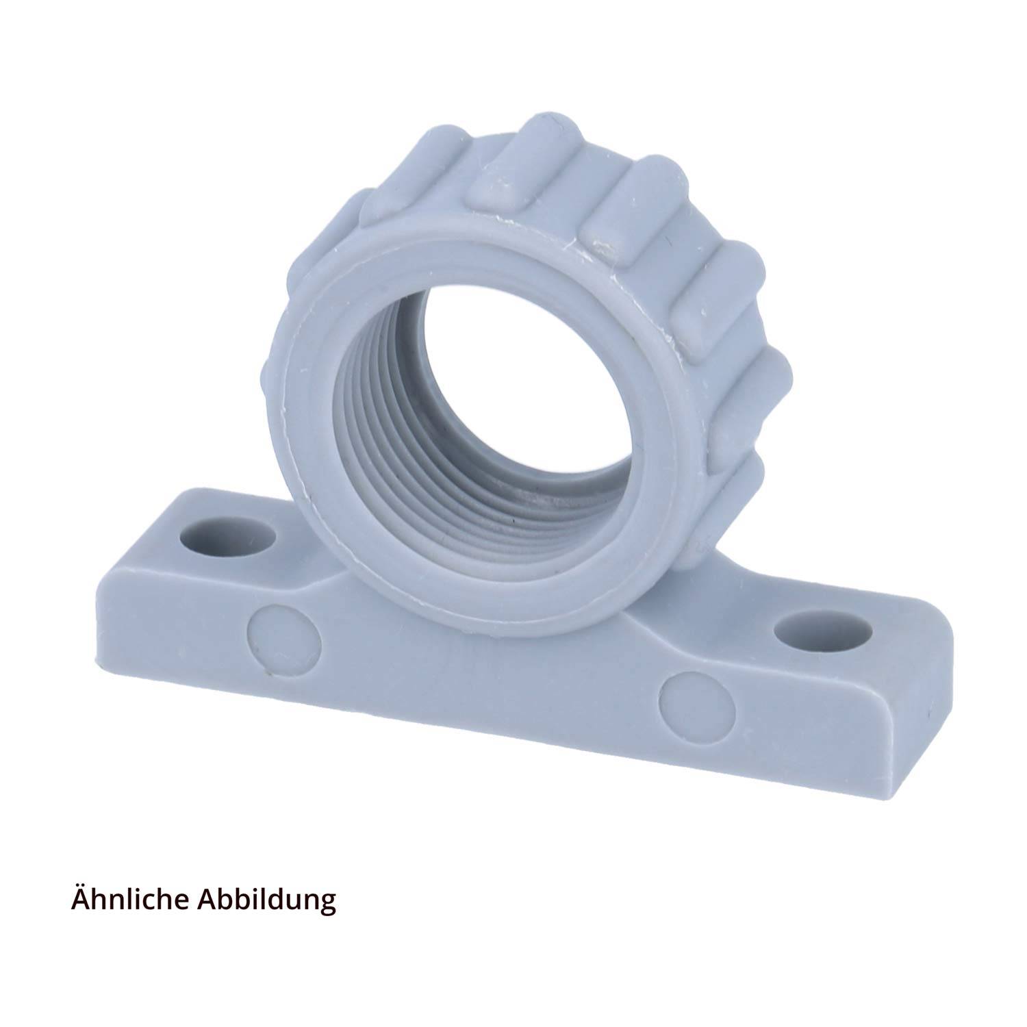 FLEXA FVBW Befestigungswinkel mit Gewinde M20x1,5 für M20 Schlauchverschraubungen Anschraubloch 37,5mm Bohrung 2x5,7mm