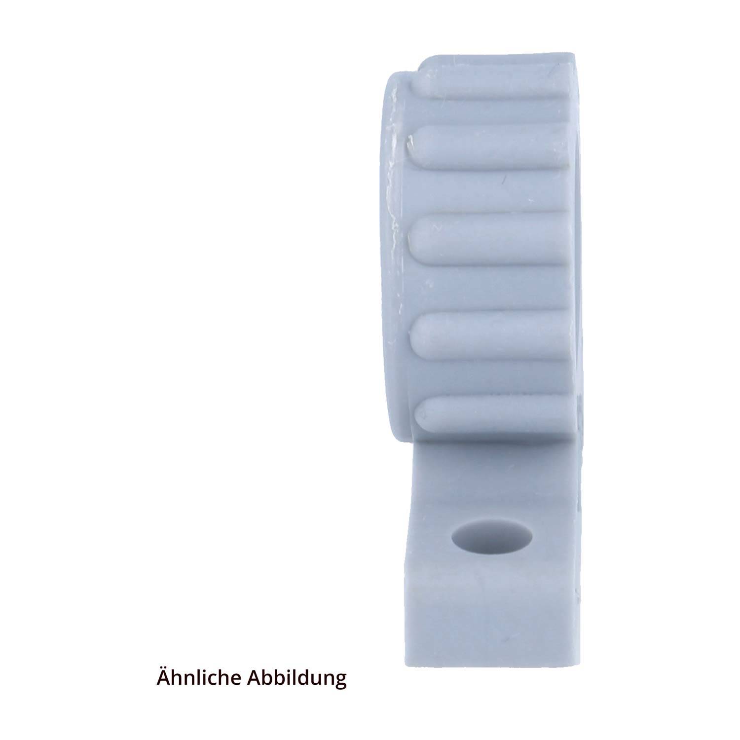 Metallfitting mit Gewinden an den Enden, typischerweise für Rohrleitungsverbindungen verwendet. Die Seitenansicht zeigt eine sechseckige Form und eine glatte Oberfläche.