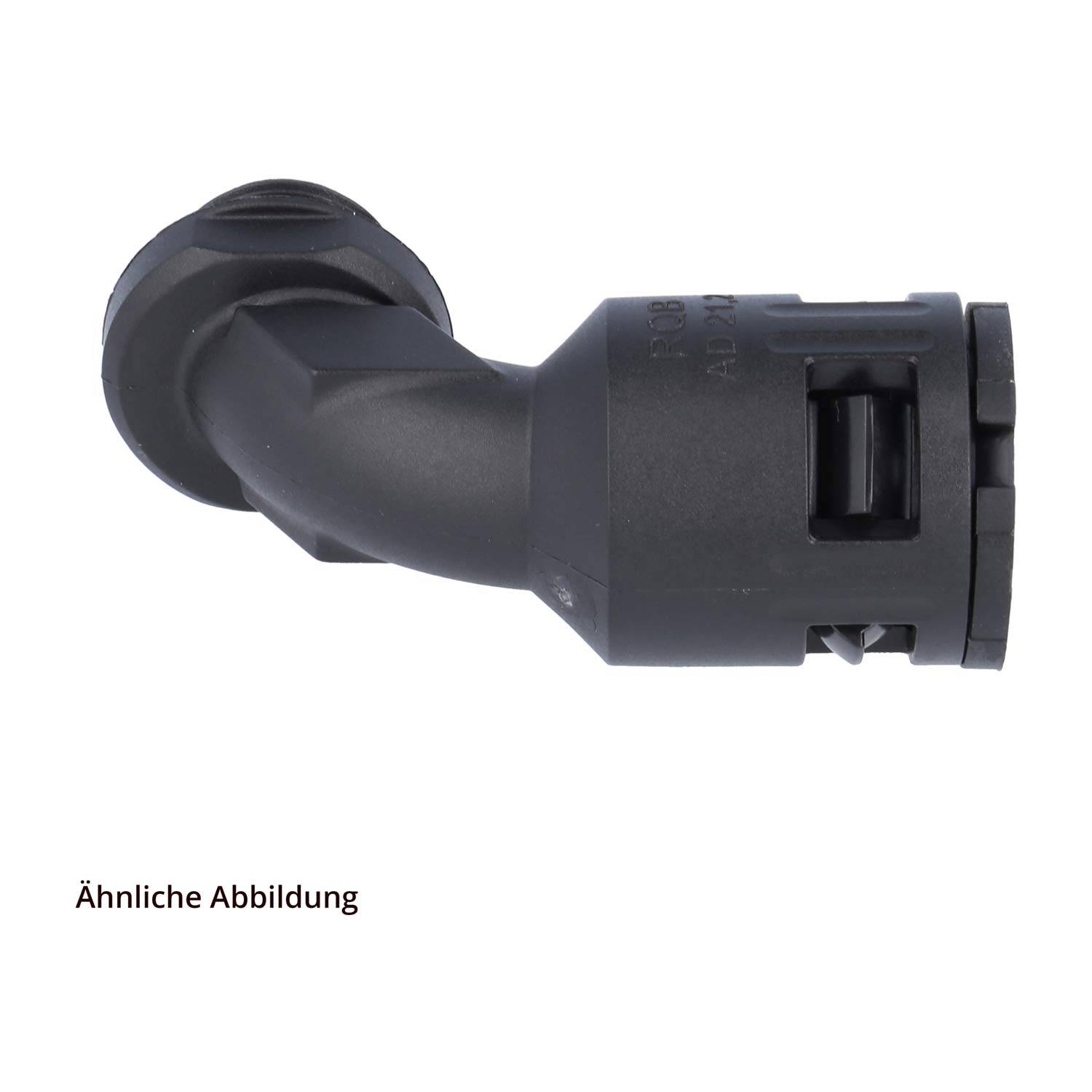 FLEXA RQB90-M Schnellverschraubung 90 Grad Bogen Gewinde M32x1,5 für Schlauch-Außendurchmesser 28,5mm hochdichtend mit