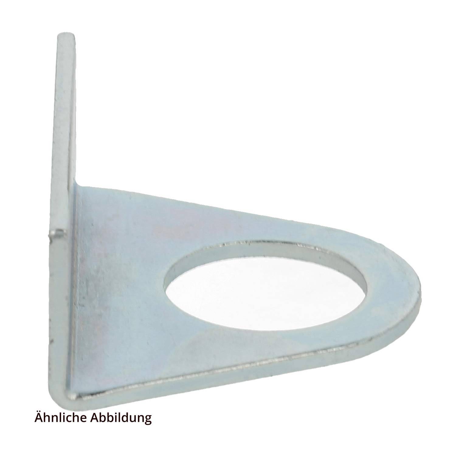 FLEXA FBW Befestigungswinkel mit Durchgangsbohrung für M20 Schlauchverschraubungen Anschraubloch 40,0mm Bohrung 2x4,5mm