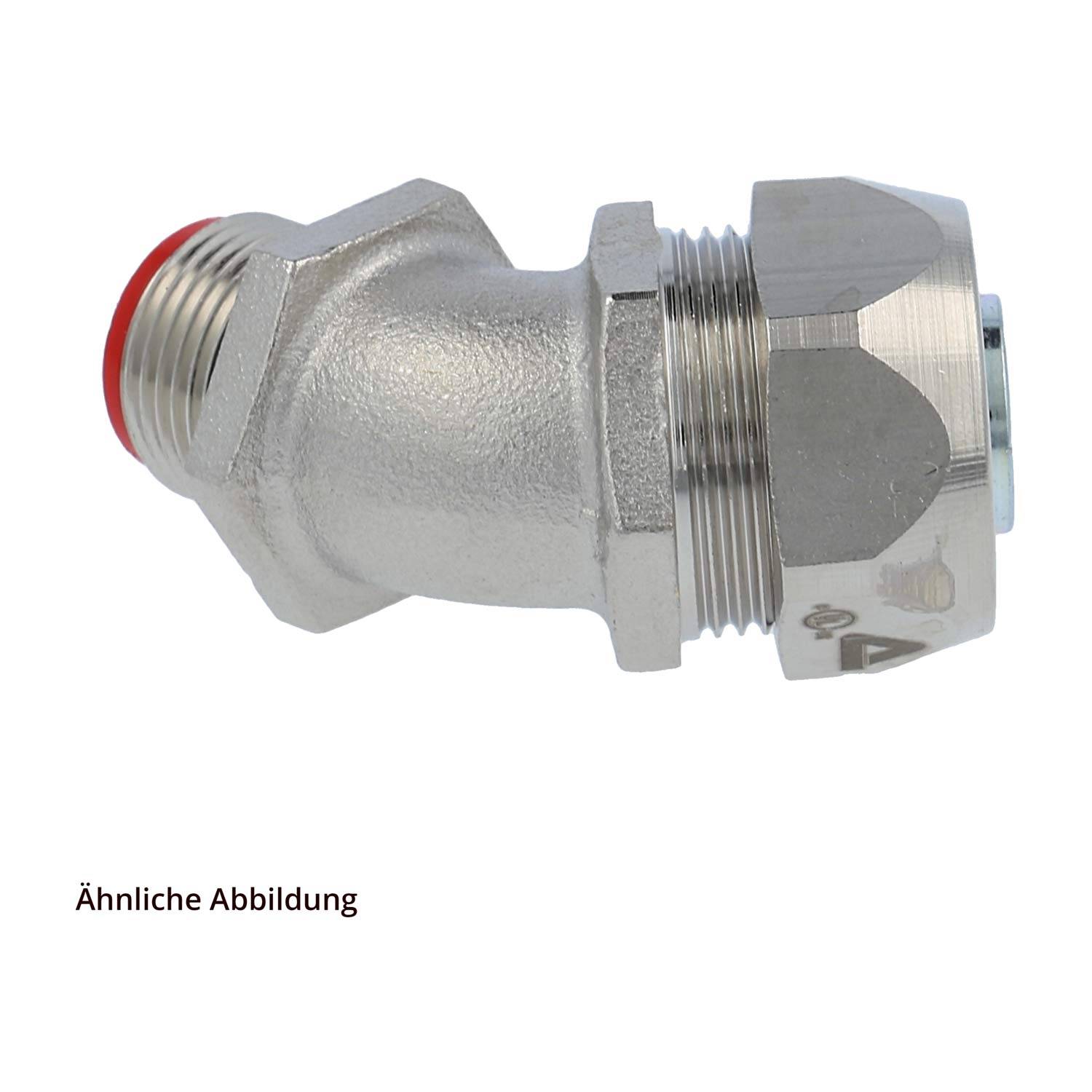 FLEXA EW 45-M Metallverschraubung 45 Grad Bogen Gewinde M16x1,5 für Schlauch-Außendurchmesser 18,0mm - 3/8 Zoll für