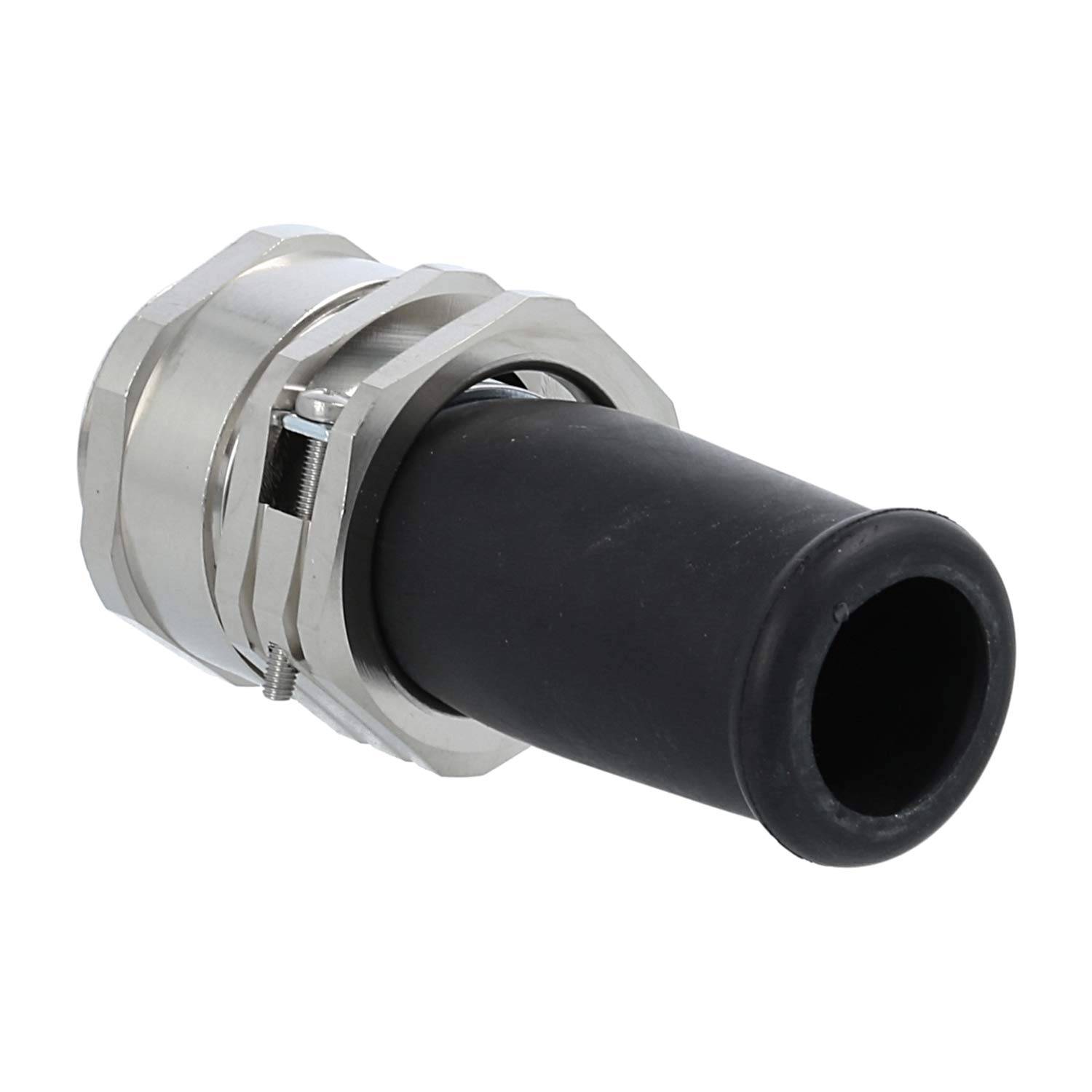 LAPP Verschraubung mit Biegeschutz M32x1,5 ZBKM-32/2 Sechskant-Zwischenstutzen Messing (CuZn) vernickelt Gewindelänge