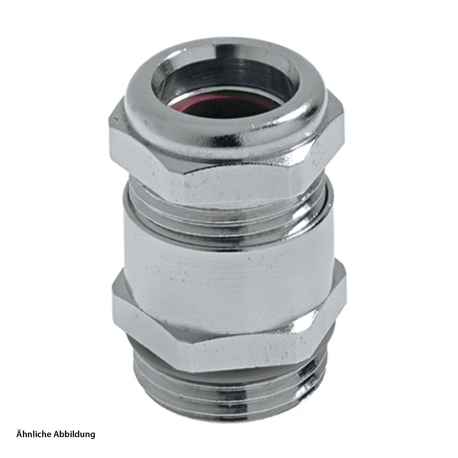 LAPP Verschraubung M25x1,5 druckwasserdichte Messing (CuZn) vernickelt Gewindelänge 7,0mm - 1 Stück