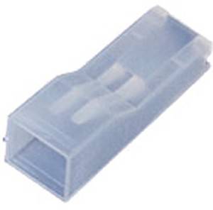 Eine transparente Kunststoff-Staubschutzkappe, die für einen RJ45-Stecker entwickelt wurde, dient zum Schutz von Ethernet-Anschlüssen vor Staub und Beschädigung.