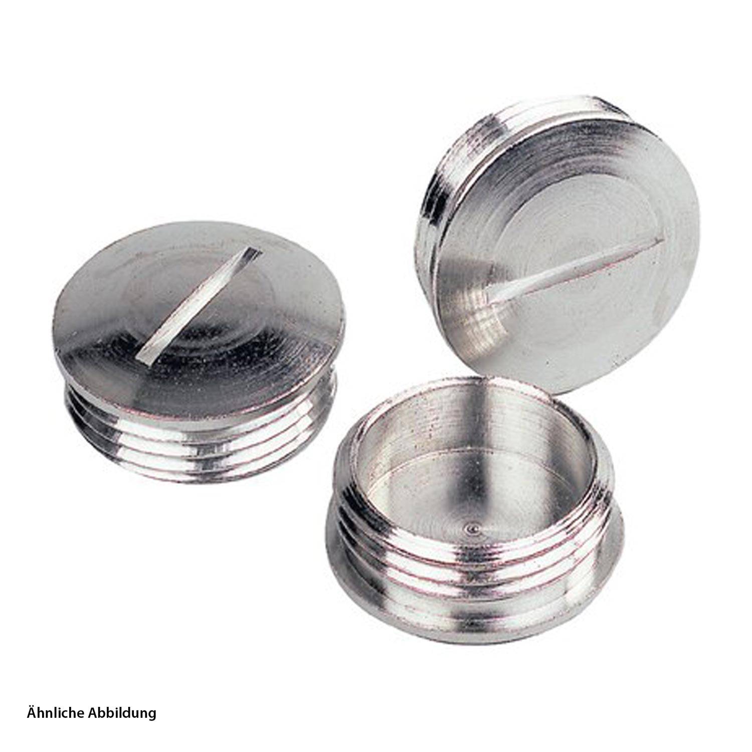 LAPP Blindstopfen PG16x1,41 rund mit Schlitz Messing (CuZn) vernickelt Farbe silber - 1 Stück