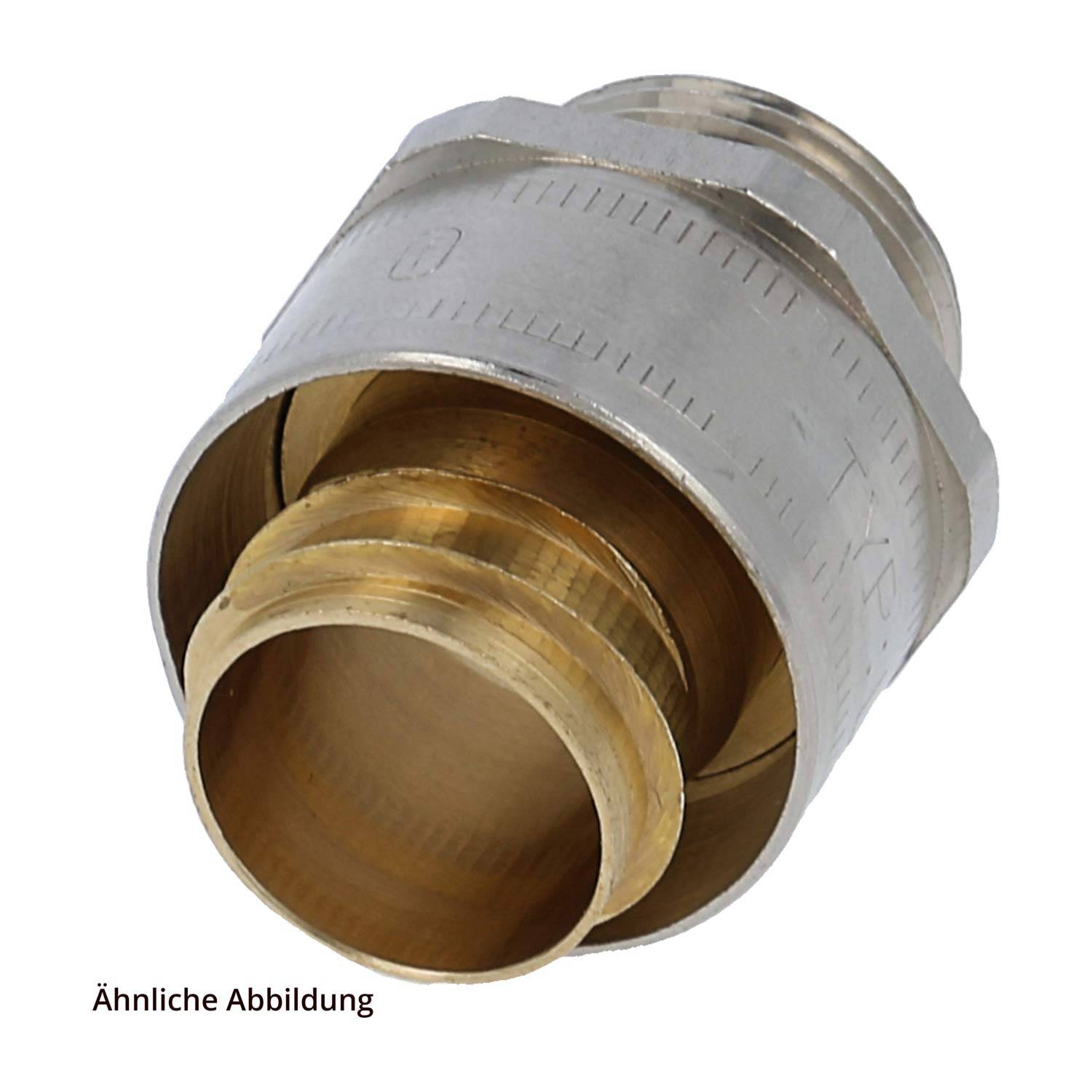 FLEXA FSW 09/14 Metallverschraubung gerade Gewinde PG9x1,41 für Schlauch-Außendurchmesser 14,0mm für