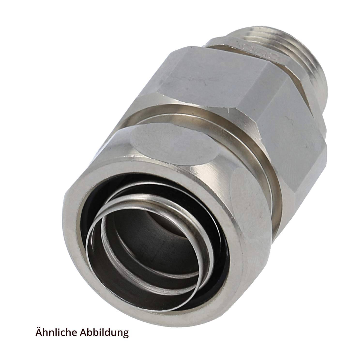 15023327120 FLEXA USZ-EX-M Metallverschraubung-ATEX gerade Gewinde M20x1,5 für Schlauch-Außendurchmesser 17,0mm für