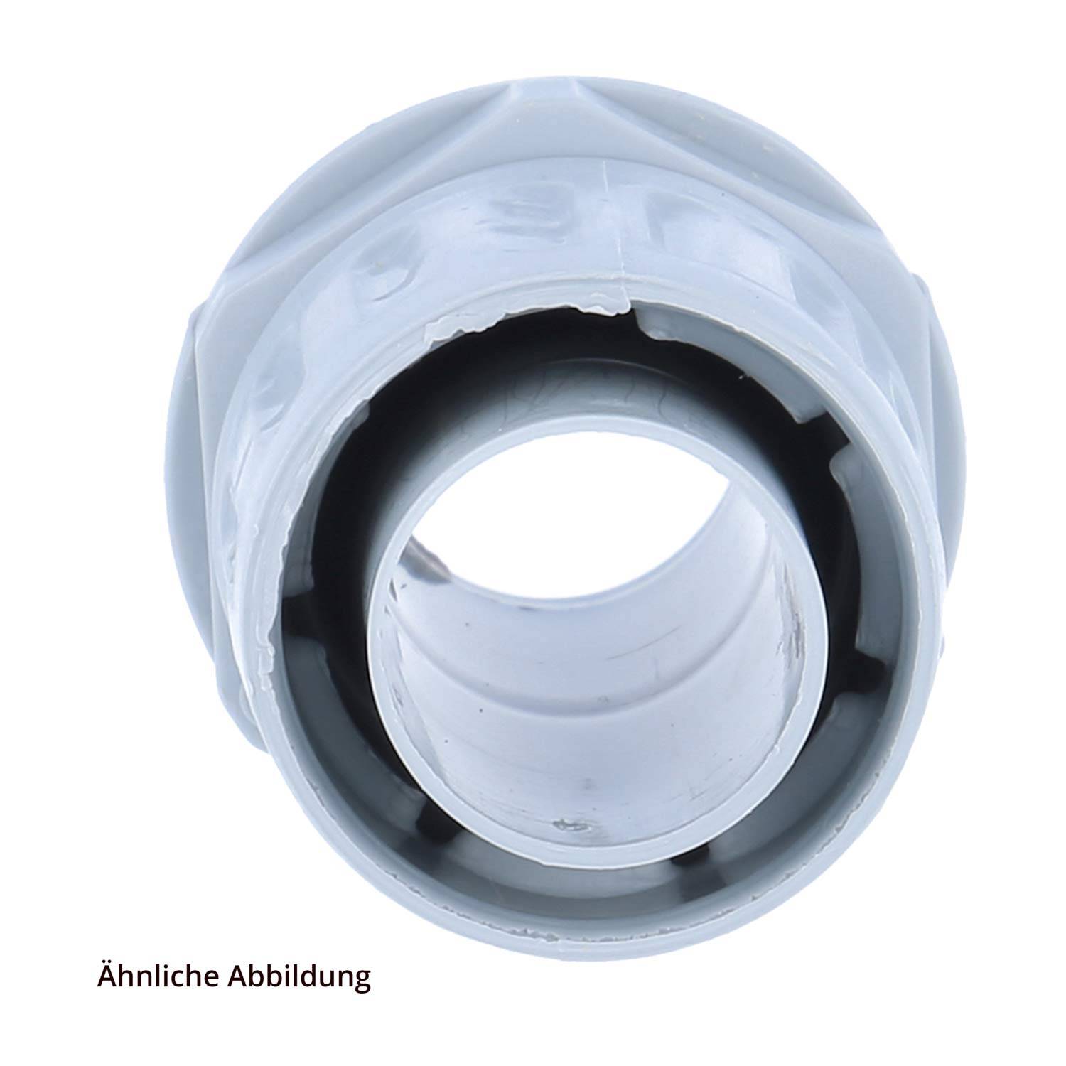 FLEXA LKI-M kl. Packung 2 Stk. Kunststoffverschraubung gerade Gewinde M50x1,5 für Schlauch-Außendurchmesser 45,0mm für