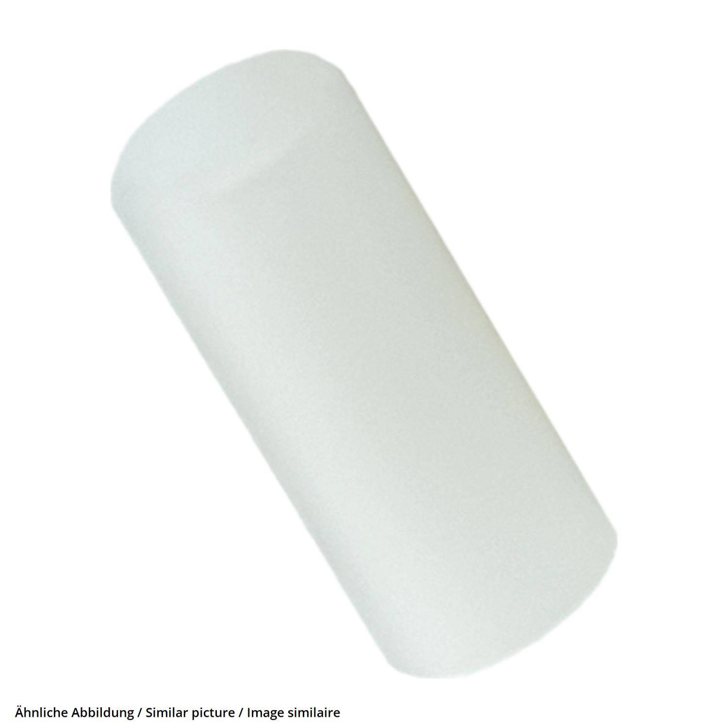 Ein schwarzer Gummidichtring, dargestellt als einfacher Kreisring mit einem zentralen Loch.