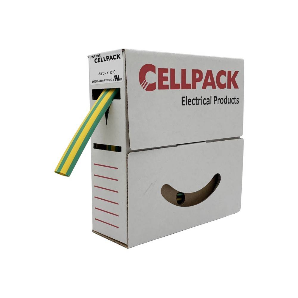 Cellpack Schrumpfschlauch SB/3-1/grün-gelb/15m
