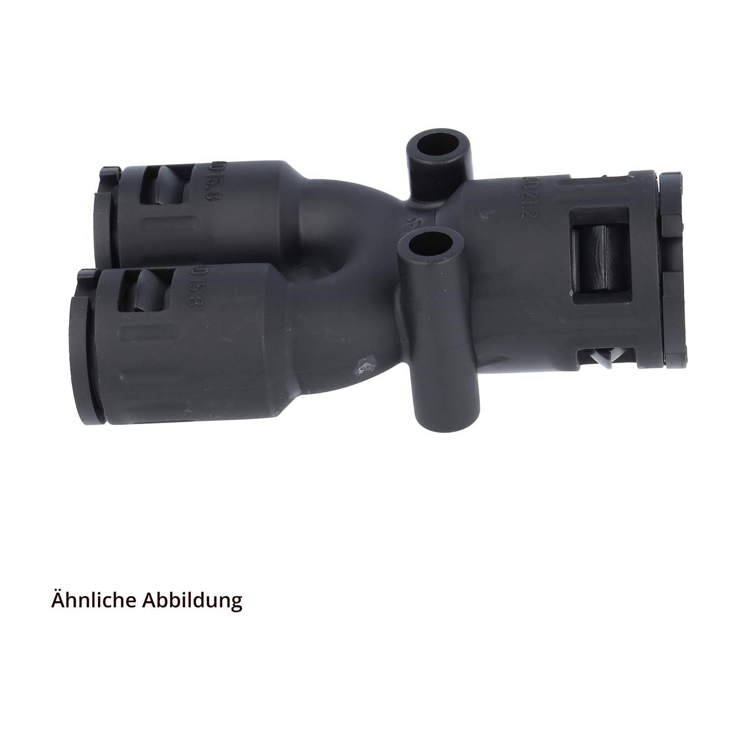 FLEXA FY28 21-21 Schnellverschraubung Y-Verteiler PA für Schlauch-Außendurchmesser 1x28,5mm + 2x21,2mm hochdichtend