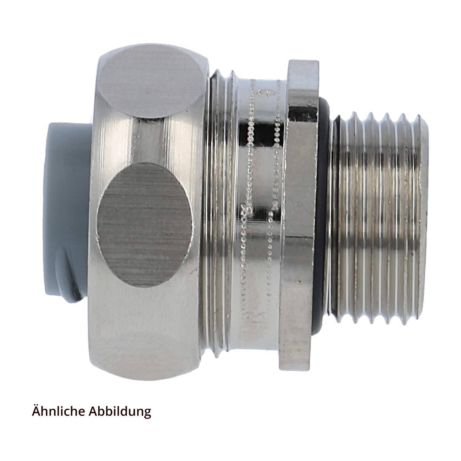 FLEXA US-M Metallverschraubung gerade Gewinde M12x1,5 für Schlauch-Außendurchmesser 14,0mm für