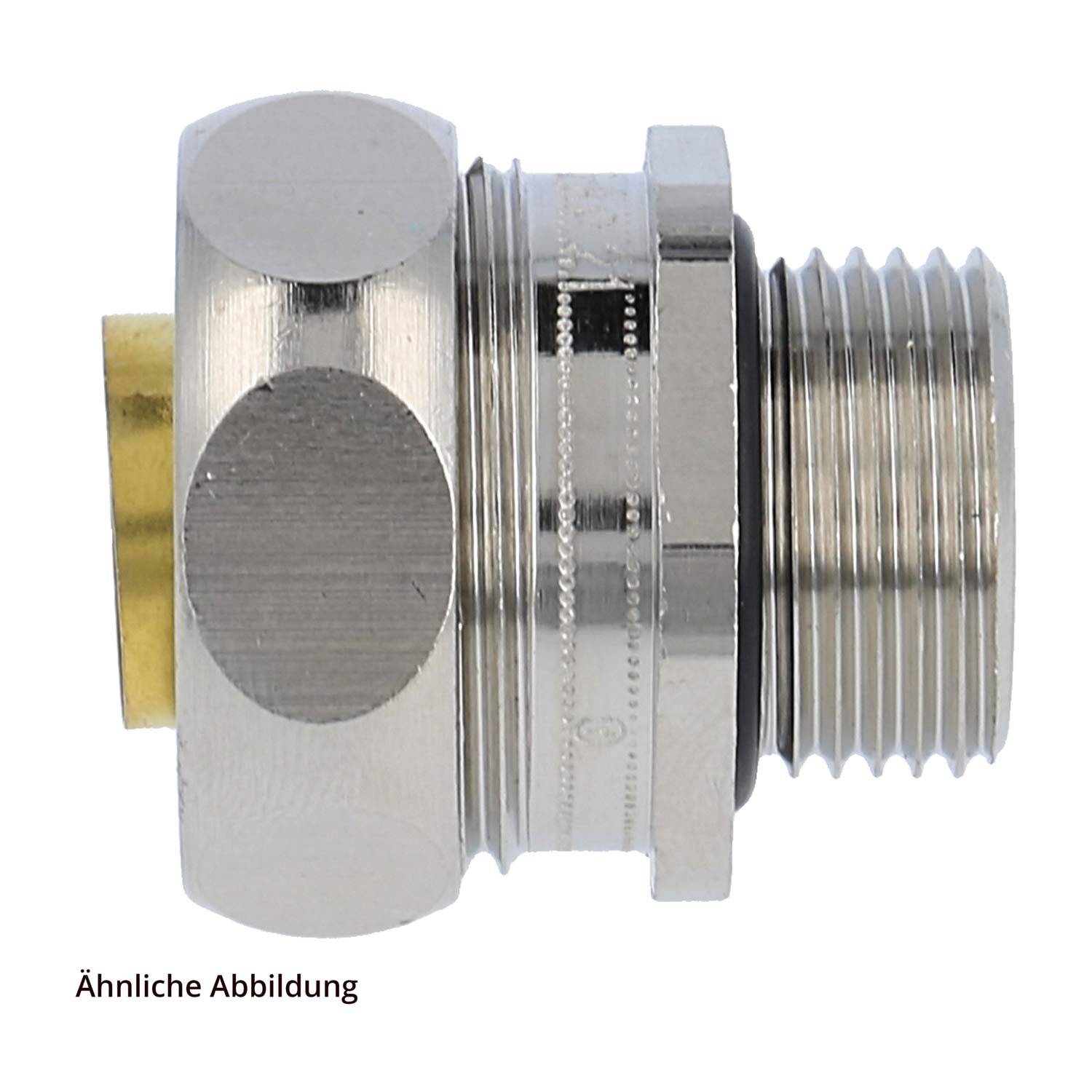 FLEXA US-M Metallverschraubung gerade Gewinde M16x1,5 für Schlauch-Außendurchmesser 17,0mm für