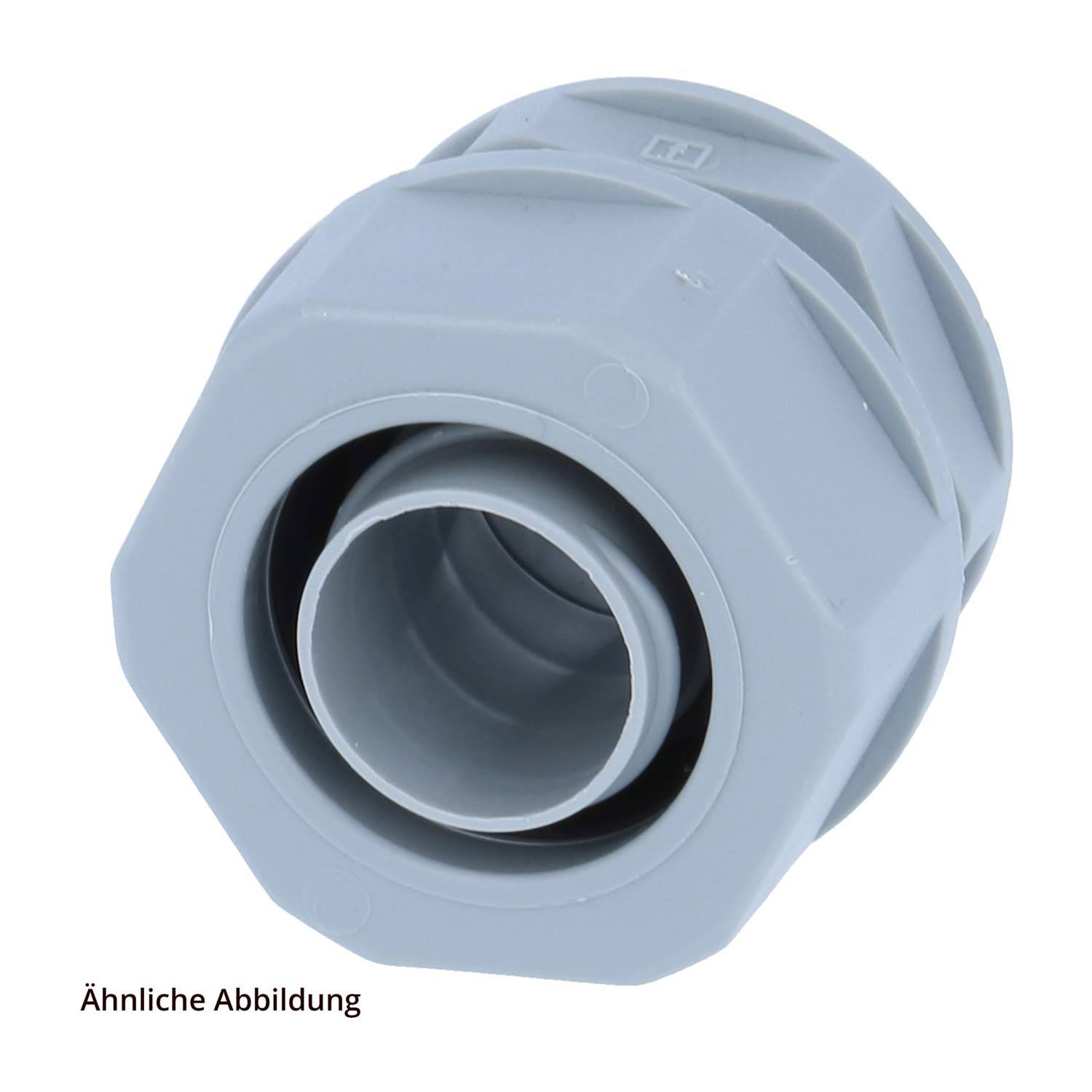 FLEXA USK-P kl. Packung 10 Stk. Kunststoffverschraubung gerade Gewinde PG16x1,41 für Schlauch-Außendurchmesser 21,0mm