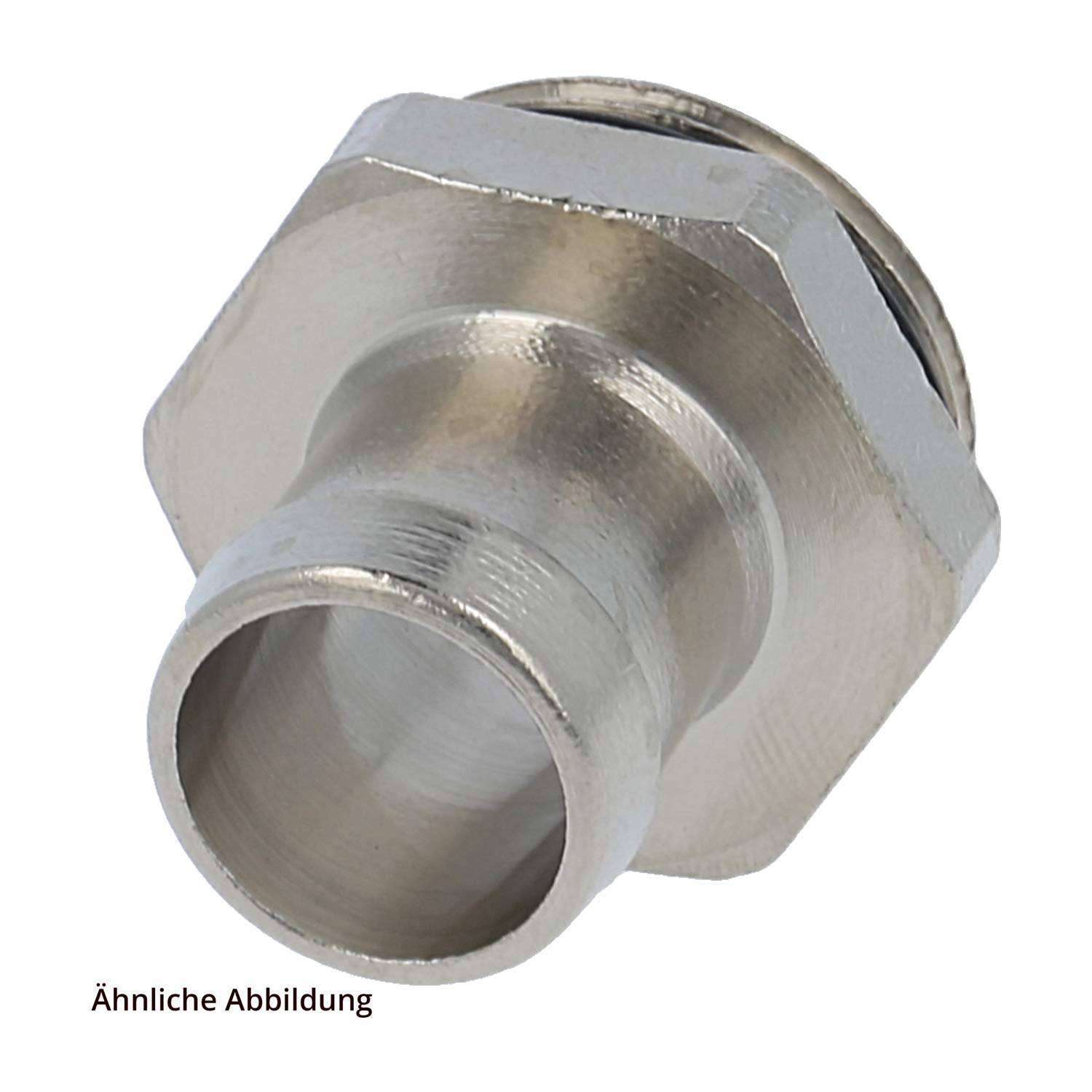 15010022013 FLEXA FMSO Metall-Schlaucholive gerade Gewinde PG13,5x1,41 für Schlauch-Außendurchmesser 19,0mm für