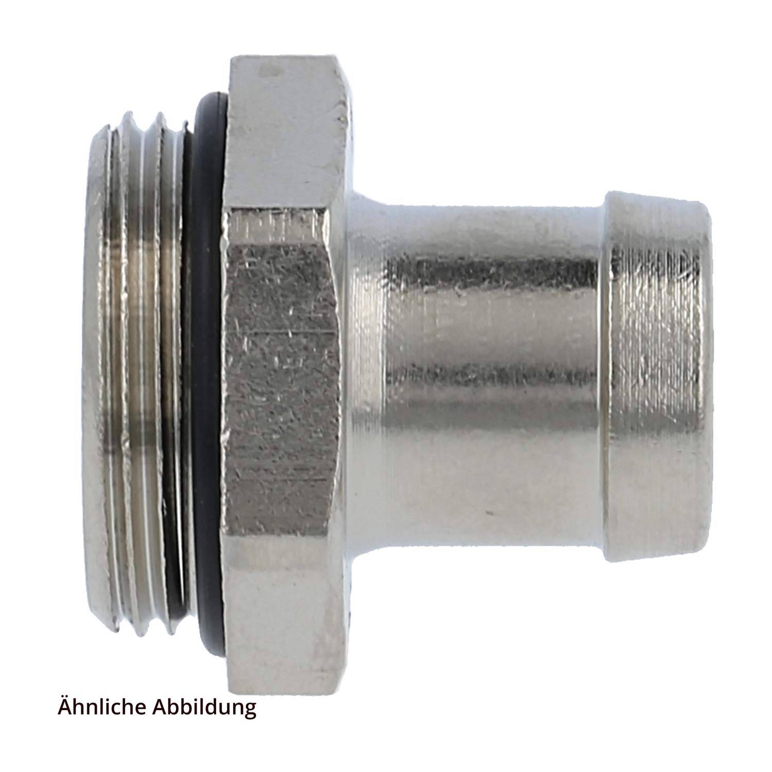 15010022013 FLEXA FMSO Metall-Schlaucholive gerade Gewinde PG13,5x1,41 für Schlauch-Außendurchmesser 19,0mm für